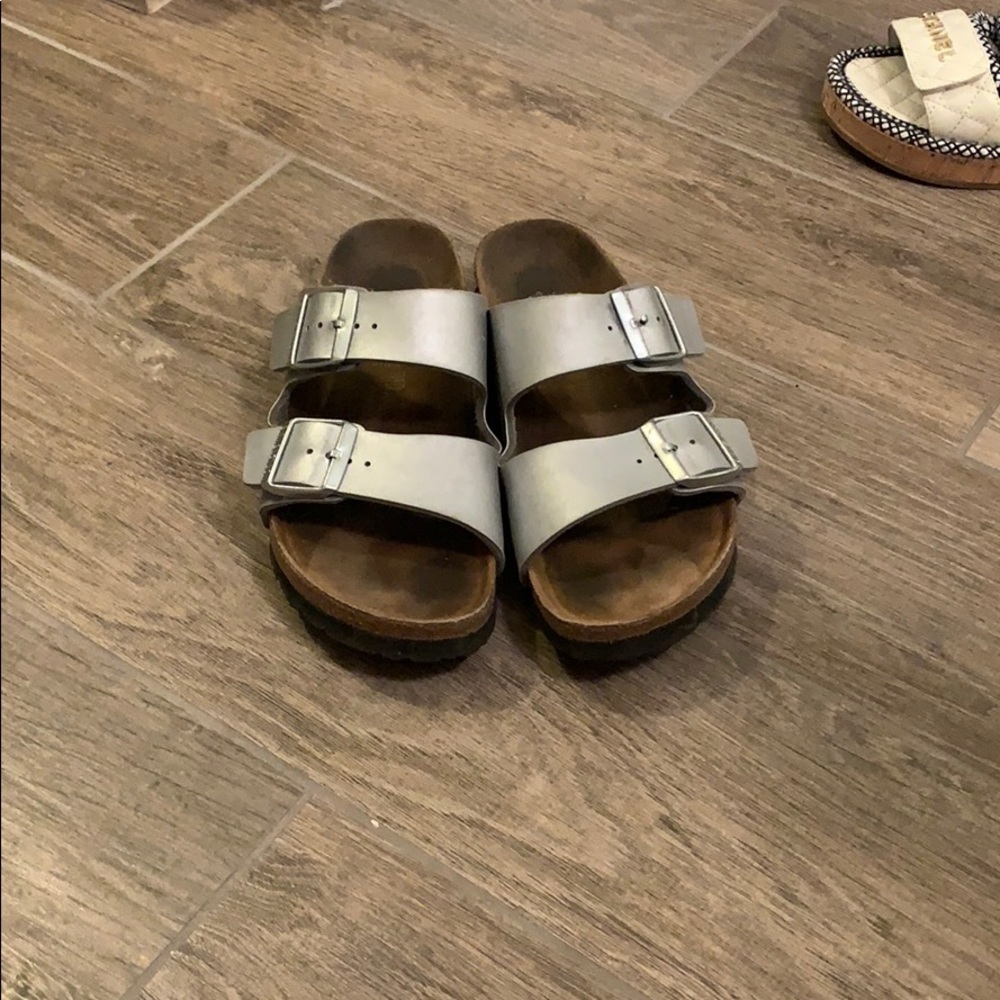 Silver Birkenstock’s